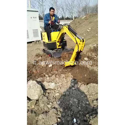 Attrezzatura da costruzione Mini escavatore cingolato da 0,8 tonnellate